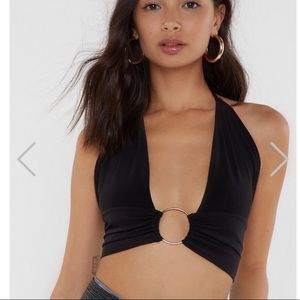 Nasty Gal Slinky Halter Top